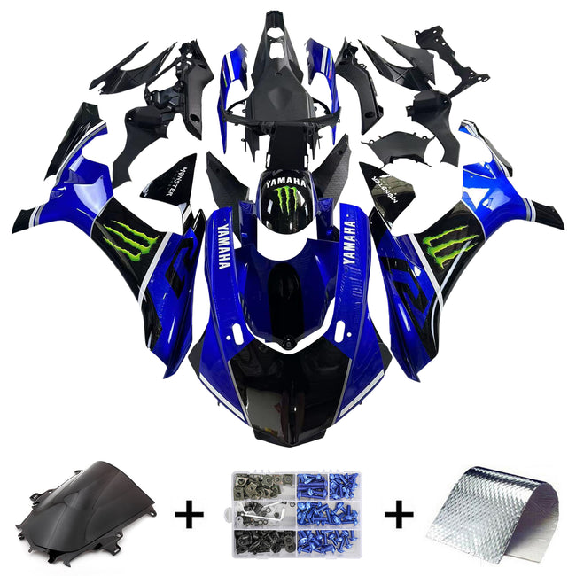 Amotopart Yamaha 2015-2019 YZF 1000 R1 Blue Black Abzugskit