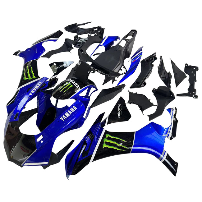 Amotopart Yamaha 2015-2019 YZF 1000 R1 Blue Black Abzugskit