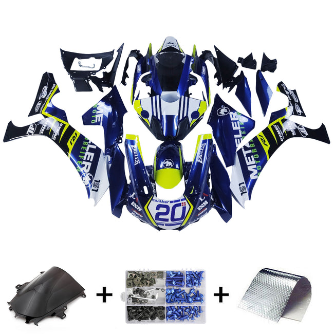 Amotopart Verkleidungsset für Yamaha YZF 1000 R1 2015–2019, Karosserie, Kunststoff, ABS