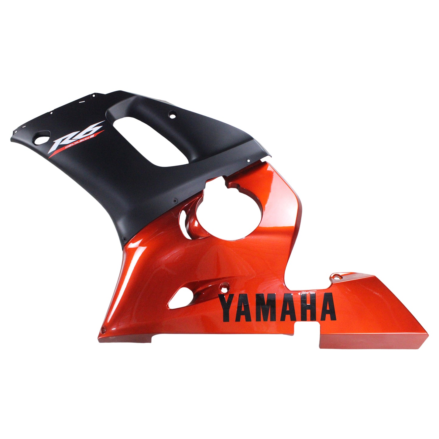 Amotopart Yamaha 1998-2002 YZF 600 R6 Orange Schwarzverkleidungskit