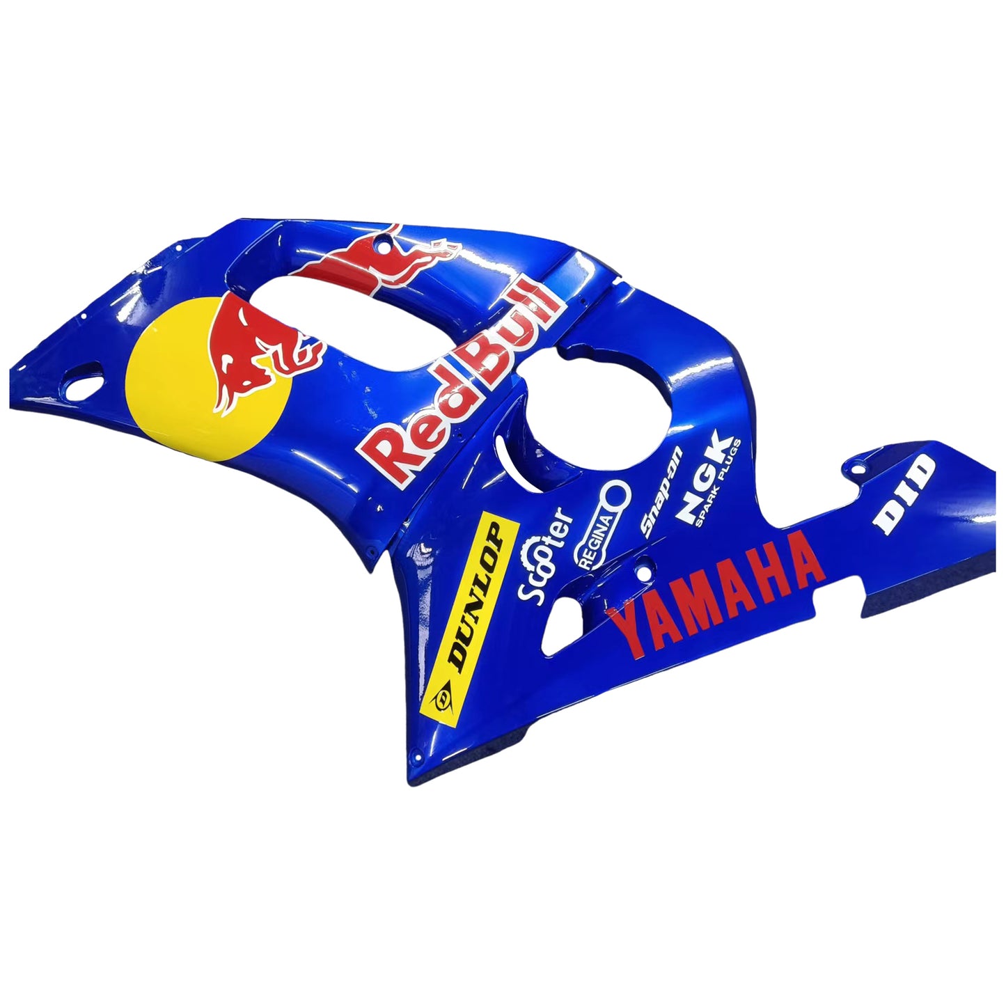 Amotopart Yamaha 1998-2002 YZF 600 R6 Blau mit Red Bullverrückungskit