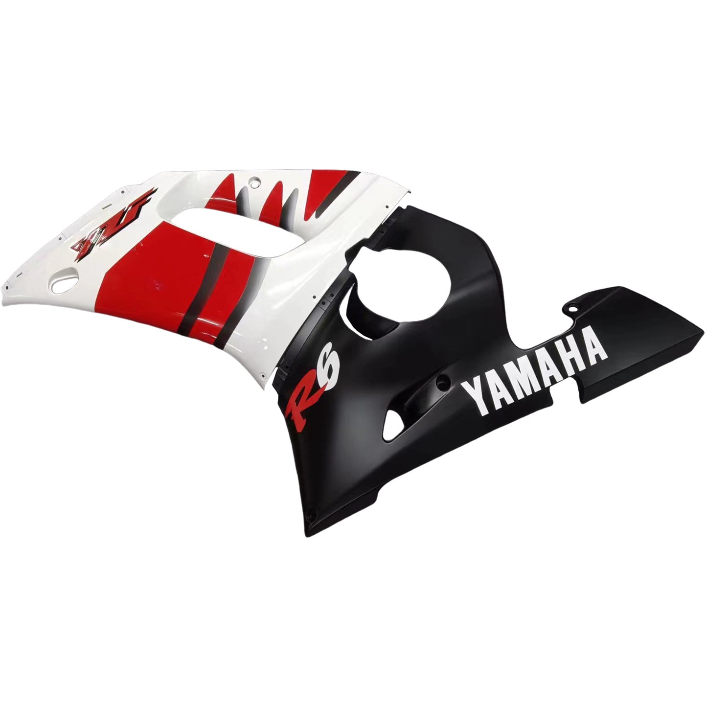 Amotopart Yamaha 1998-2002 YZF 600 R6 Red Black White Fairing Kit