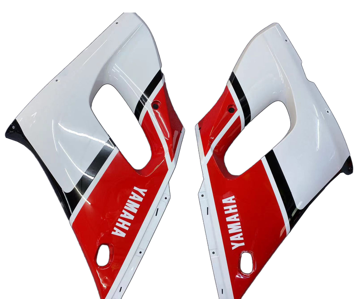 Amotopart Yamaha 1998-2002 YZF 600 R6 White Black Red Fearing Kit