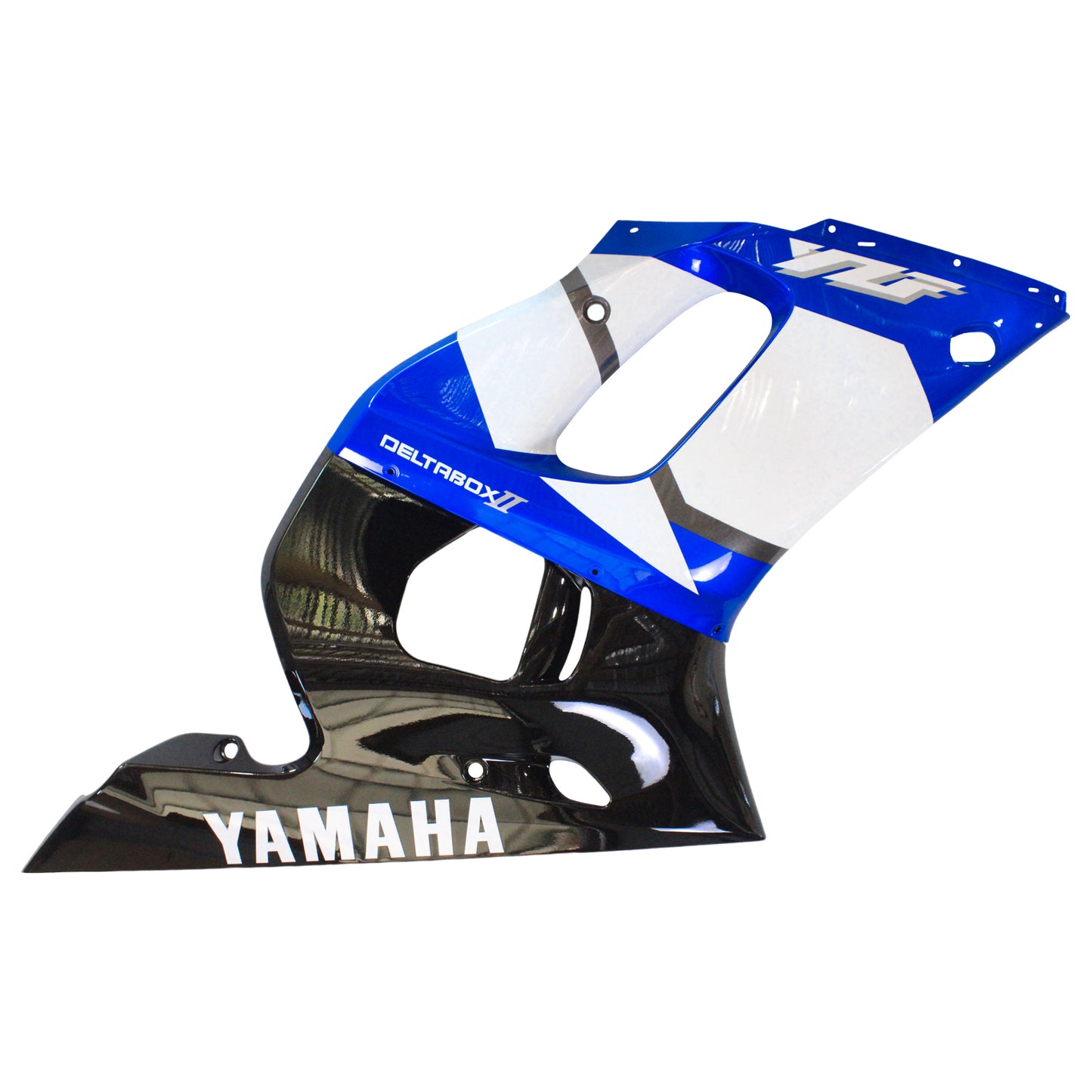 Amotopart Yamaha 1998-2002 YZF 600 R6 Schwarzer Mix Blue Fearing Kit