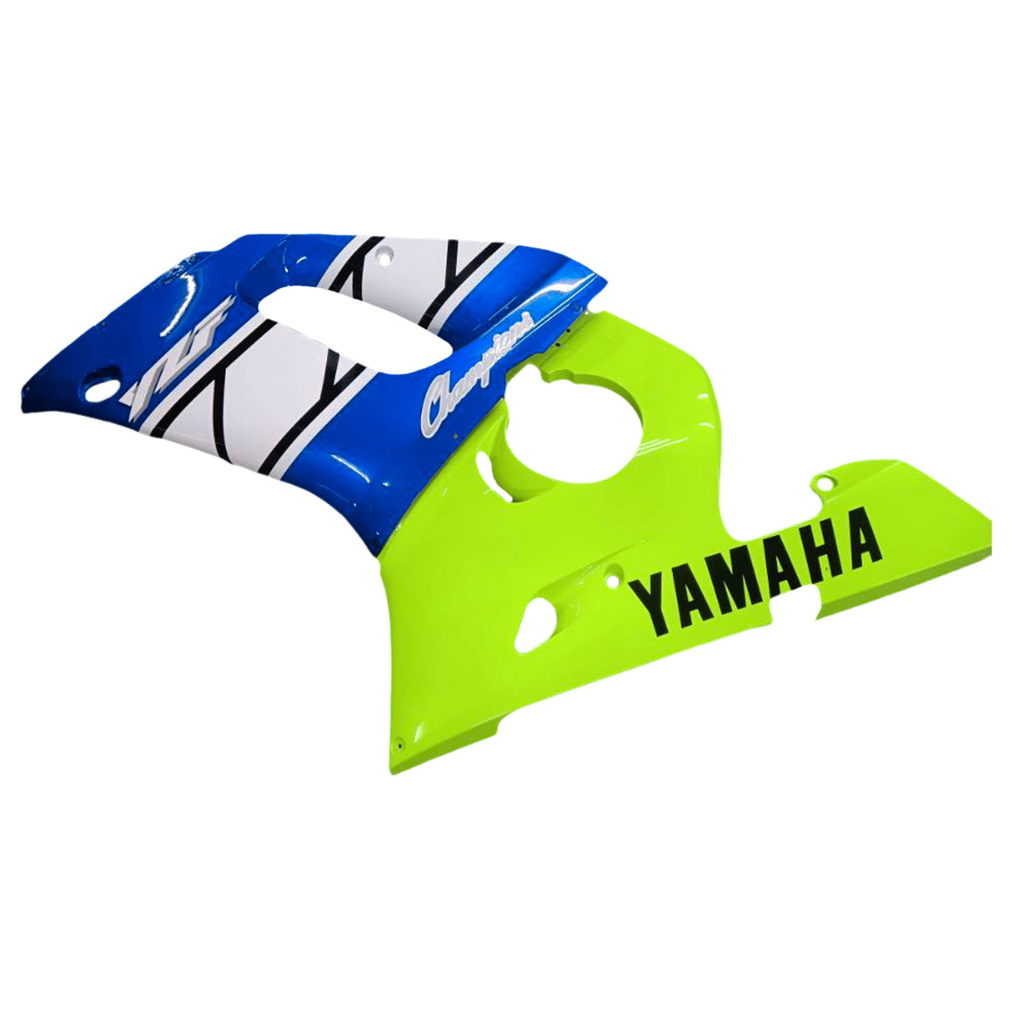 Amotopart Yamaha 1998-2002 YZF 600 R6 Blau mit fluoreszierendem Gelbverkleidungskit