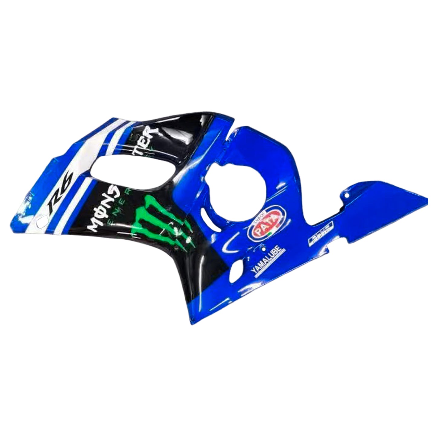 Amotopart Yamaha 1998-2002 YZF 600 R6 Schwarzblaues Klauenverkleidungskit