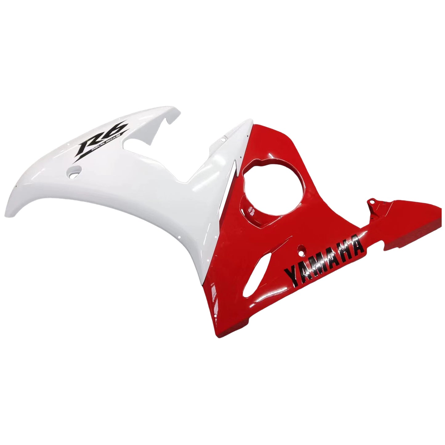 Amotopart 2003-2004 Yamaha R6 &amp; 2006-2009 YZF R6S Carénage Rouge Mix Blanc Kit