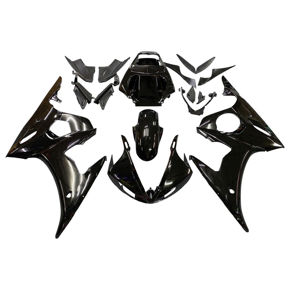Amotopart 2003-2004 Yamaha R6 & 2006-2009 YZF R6S Verkleidung G-Black Kit