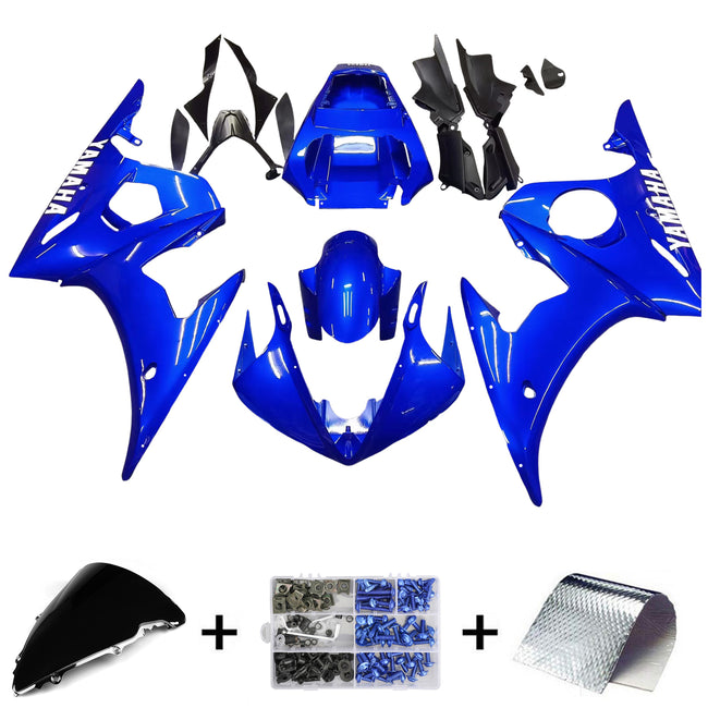 Amotopart 2003-2004 Yamaha R6 & 2006-2009 YZF R6S Verkleidung Blue Kit