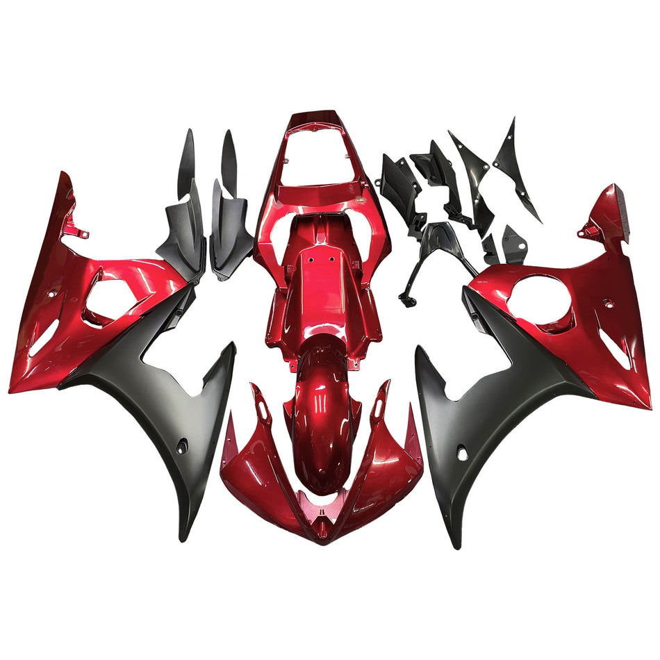 Injektionsverkaufskit Karosserie Kunststoff ABS fit für Yamaha 2003-2004 YZF 600 R6 & 2006-2009 YZF R6S #127