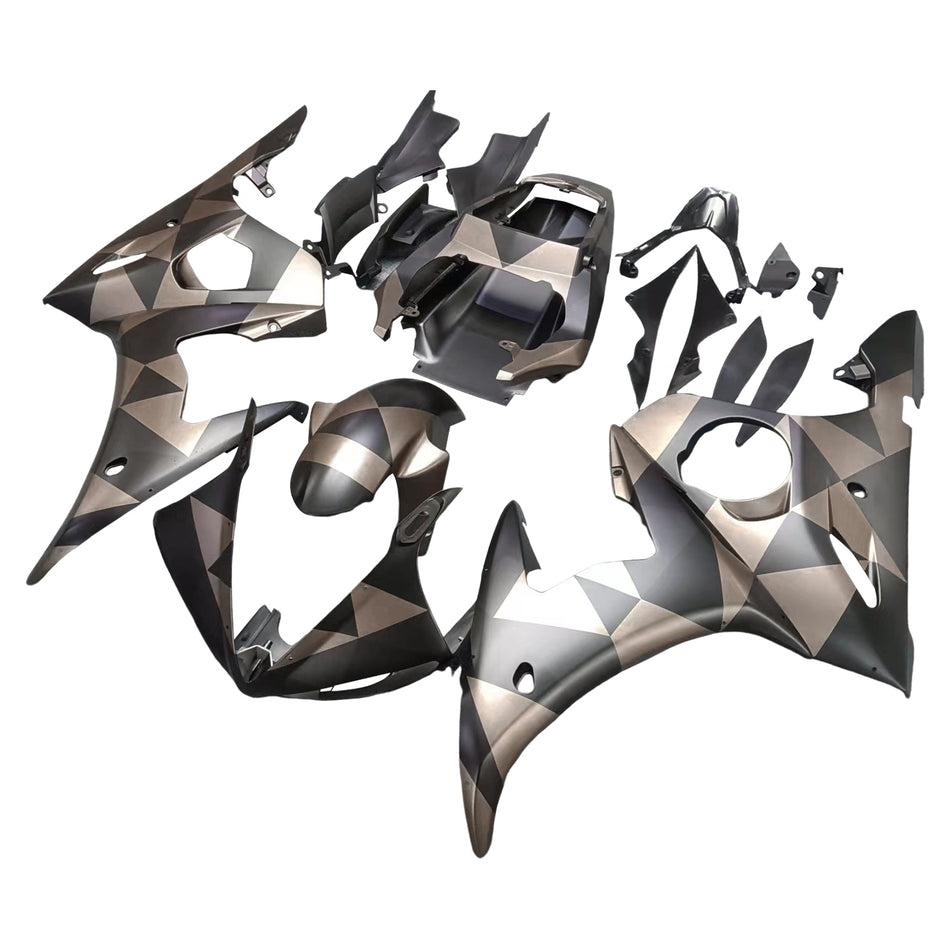 Amotopart Yamaha 2003-2004 YZF 600 R6 & 2006-2009 YZF R6S Schwarzverkleidungskit