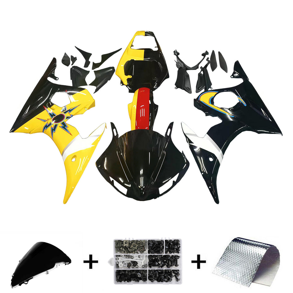 Amotopart 2005 Yamaha R6 Verkleidung Multi Color & Nummer 46 Kit
