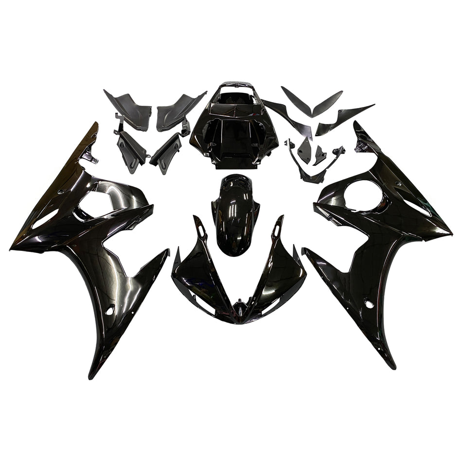 Amotopart 2005 Yamaha R6 Verkleidung G-Black Kit
