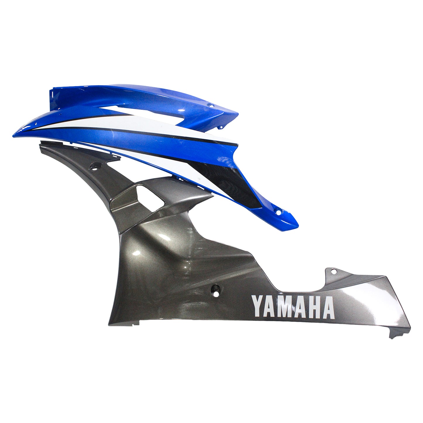 Amotopart Yamaha 2006-2007 YZF 600 R6 Blue Black Abzugskit