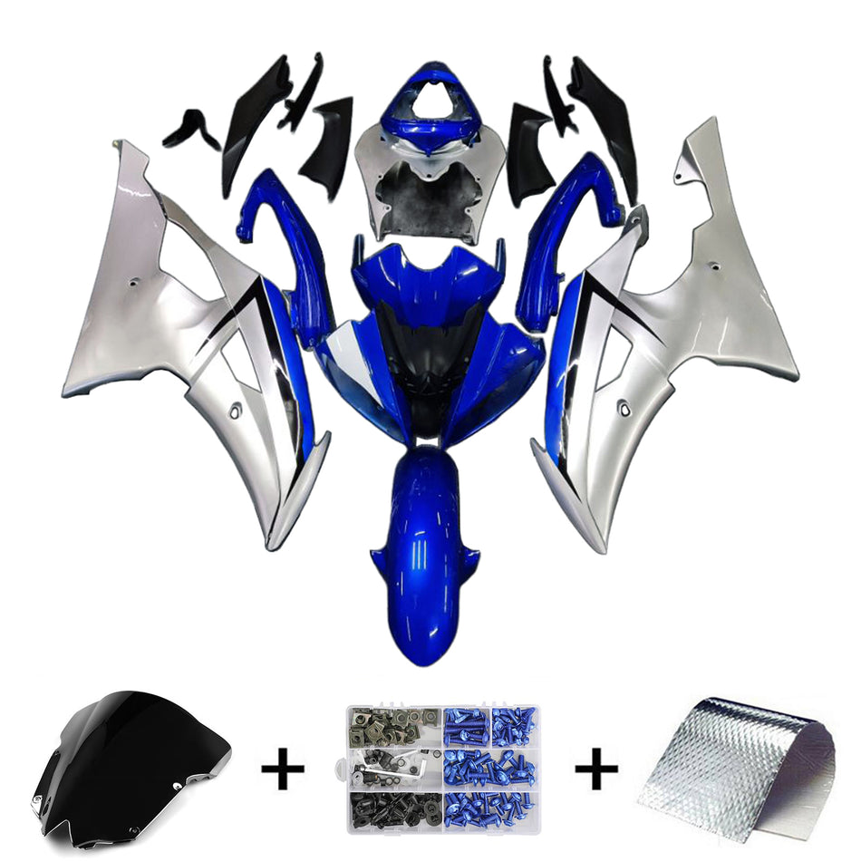 Amotopart Verkleidung fit für Yamaha YZF 600 R6 2008-2016
