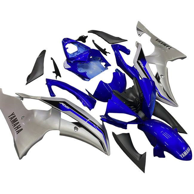 Amotopart Yamaha 2008-2016 YZF 600 R6 Blue Sliver Abzugskit