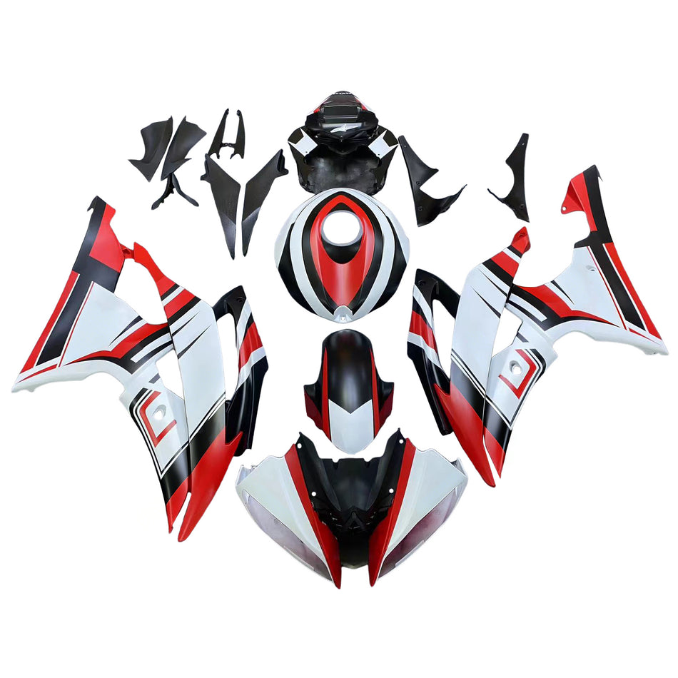Amotopart Verkleidungsset für Yamaha YZF 600 R6 2008–2016, Karosserie, Kunststoff, ABS