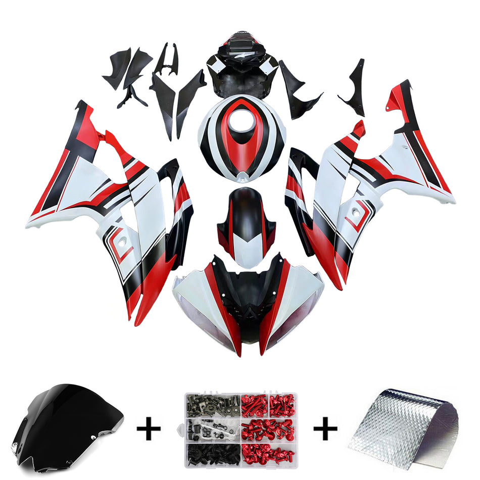 Amotopart Verkleidungsset für Yamaha YZF 600 R6 2008–2016, Karosserie, Kunststoff, ABS