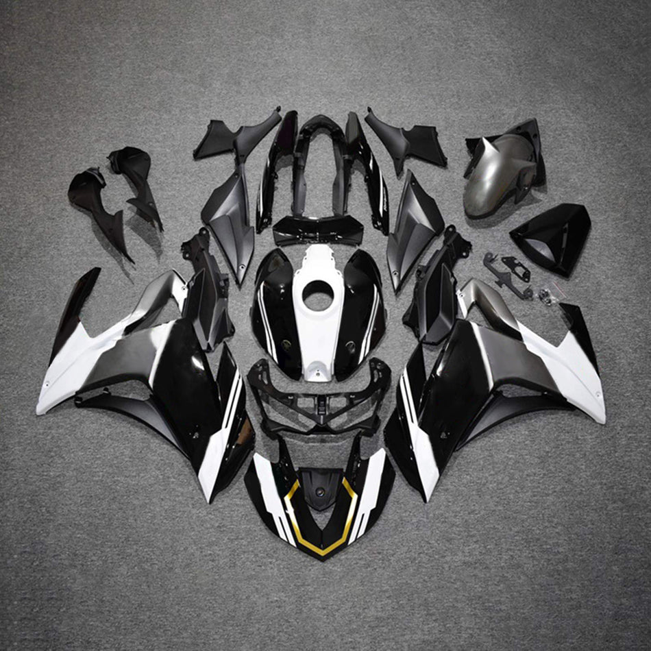 Amotopart-Verkaufskit Yamaha 2014-2018 YZF R3 & 2015-2017 YZF R25 Black White Fearing Kit