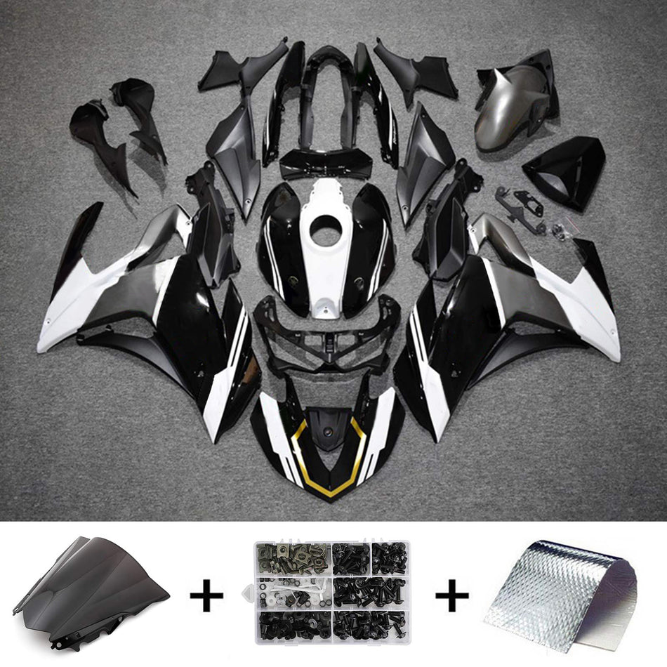 Amotopart-Verkaufskit Yamaha 2014-2018 YZF R3 & 2015-2017 YZF R25 Black White Fearing Kit