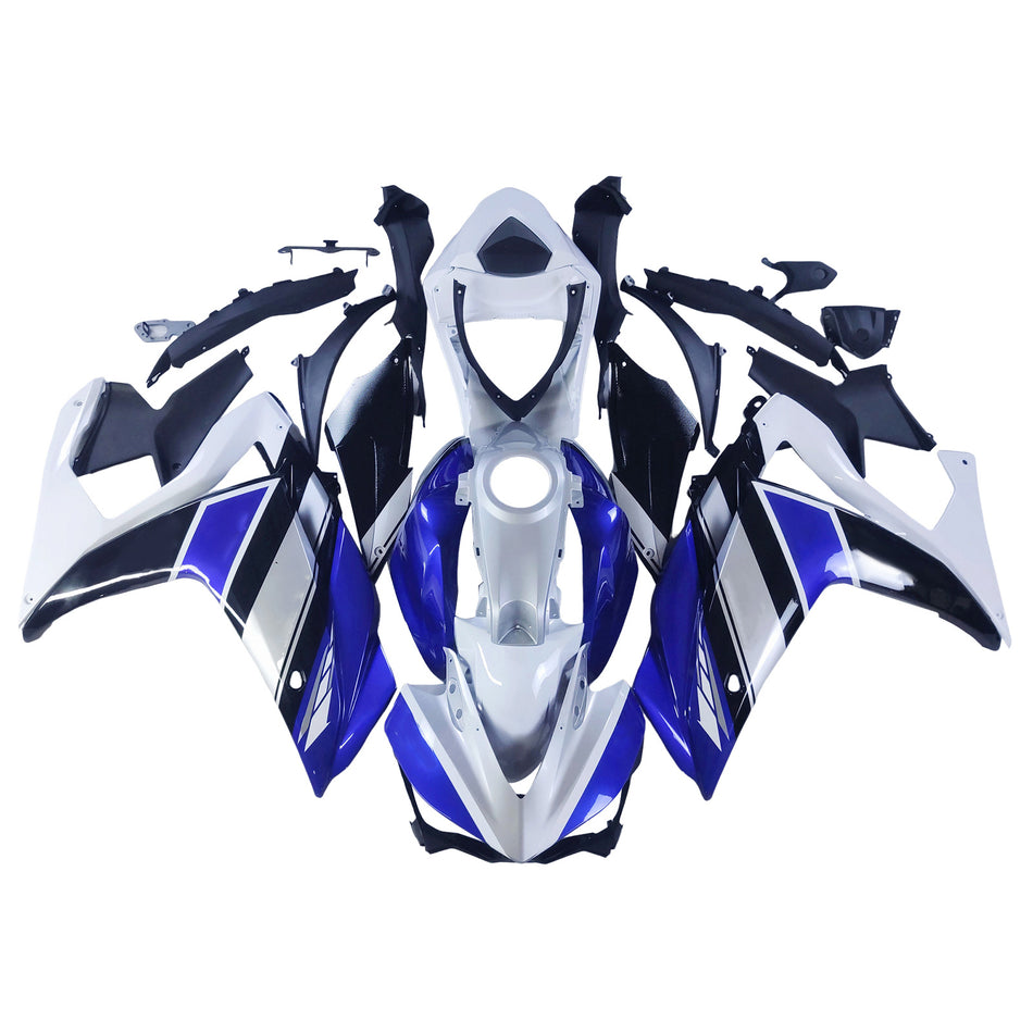 Amotopart-Verkaufskit Yamaha 2014-2018 YZF R3 & 2015-2017 YZF R25 Blue White Fearing Kit