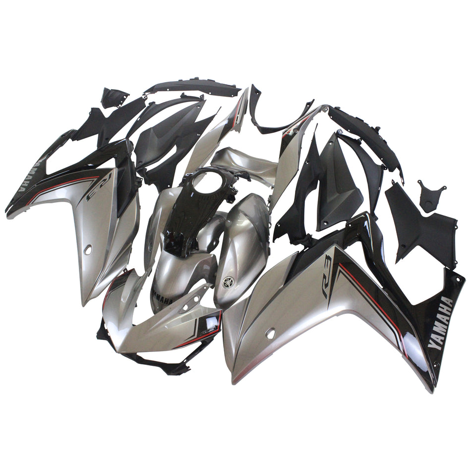 Kit de vente Amotopart Yamaha 2014-2018 YZF R3 &amp; 2015-2017 YZF R25 Sliver Grey Trigger Kit