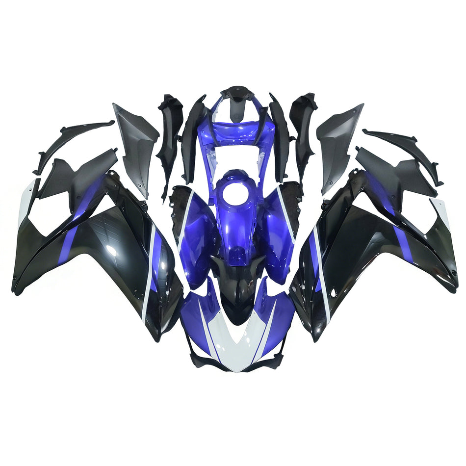 Amotopart-Verkaufskit Yamaha 2014-2018 YZF R3 & 2015-2017 YZF R25 Schwarzblau-Verkleidungskit