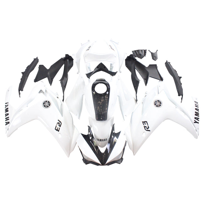 Kit de vente Amotopart Yamaha 2014-2018 YZF R3 &amp; 2015-2017 YZF R25 White Fearing Kit