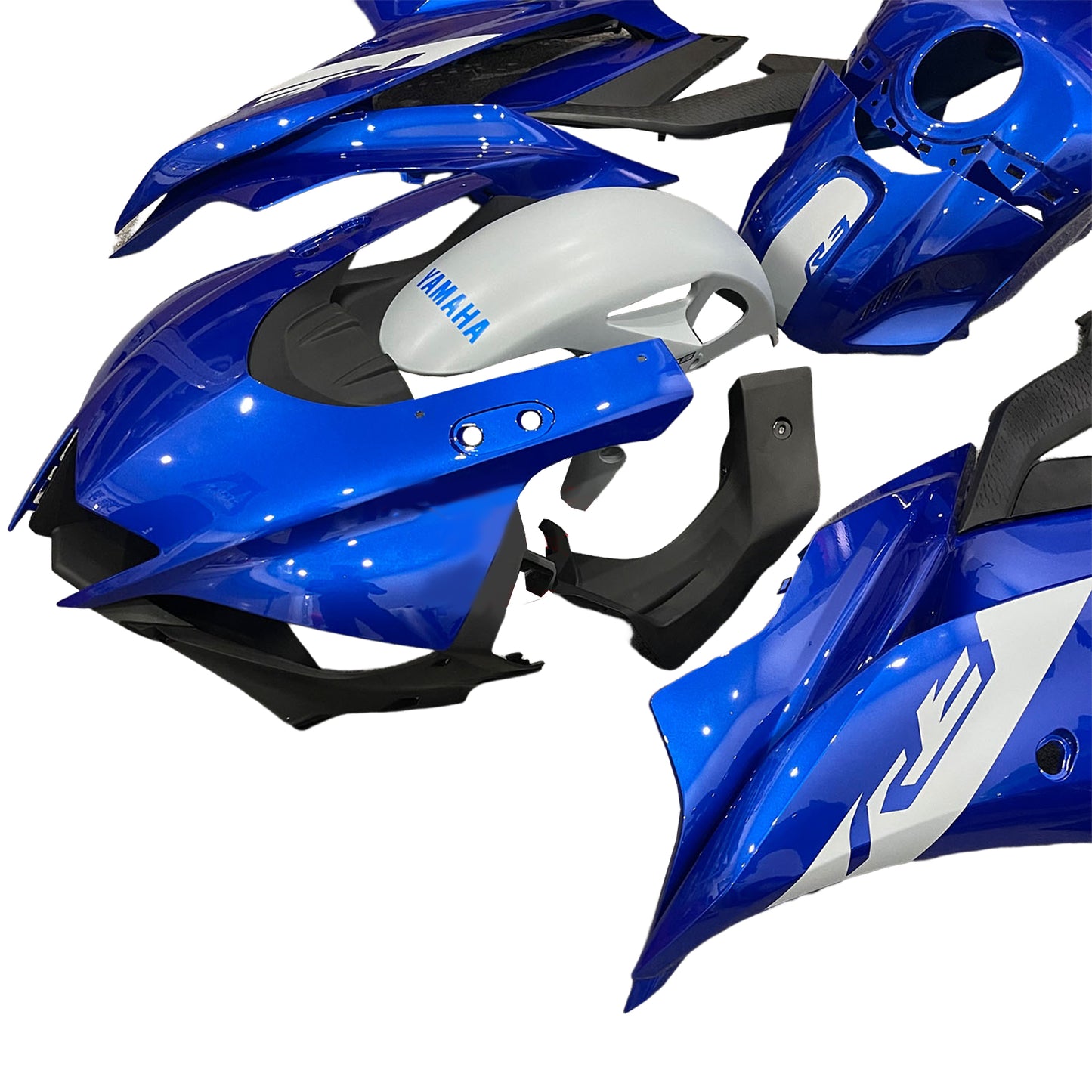 Amotopart Yamaha 2019-2021 YZF-R3 R25 Blue Fearing Kit