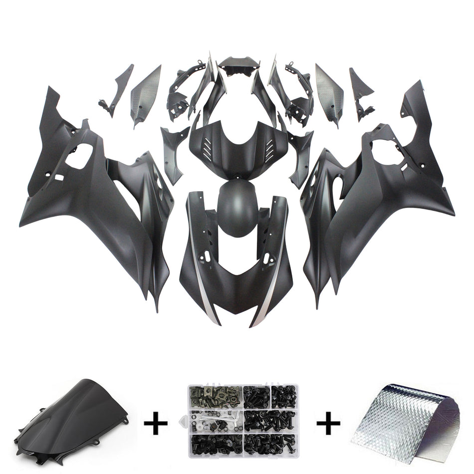 Amotopart Yamaha YZF-R6 2017-2023 Schwarzverkleidungskit