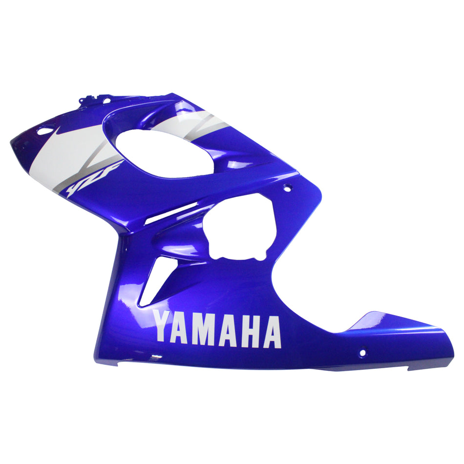Amotopart Yamaha 1996-2007 YZF 600R Thundercat Kit de carénage bleu blanc