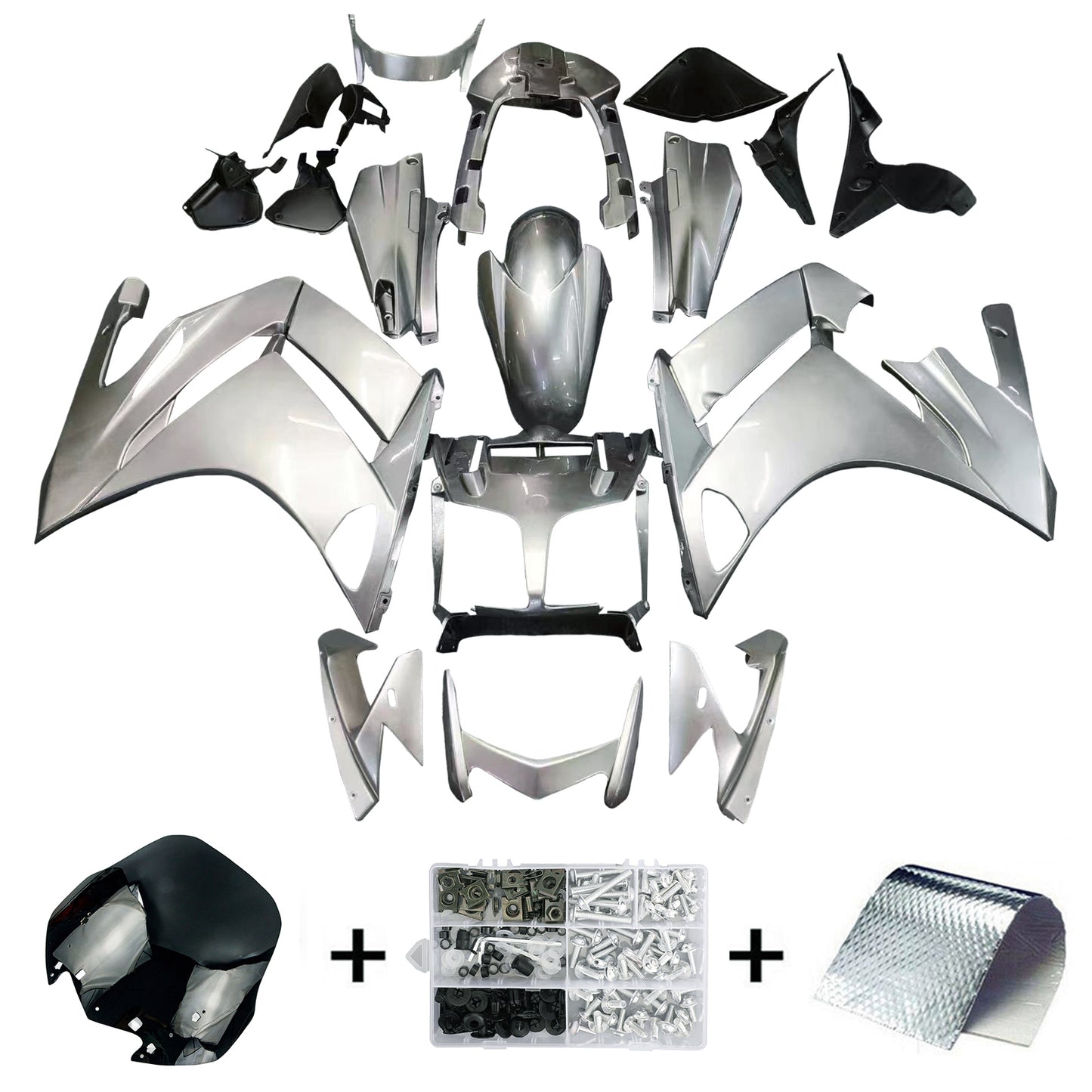 Amotopart Yamaha FJR1300 2007–2011 Verkleidungsset, Karosserie, Kunststoff, ABS