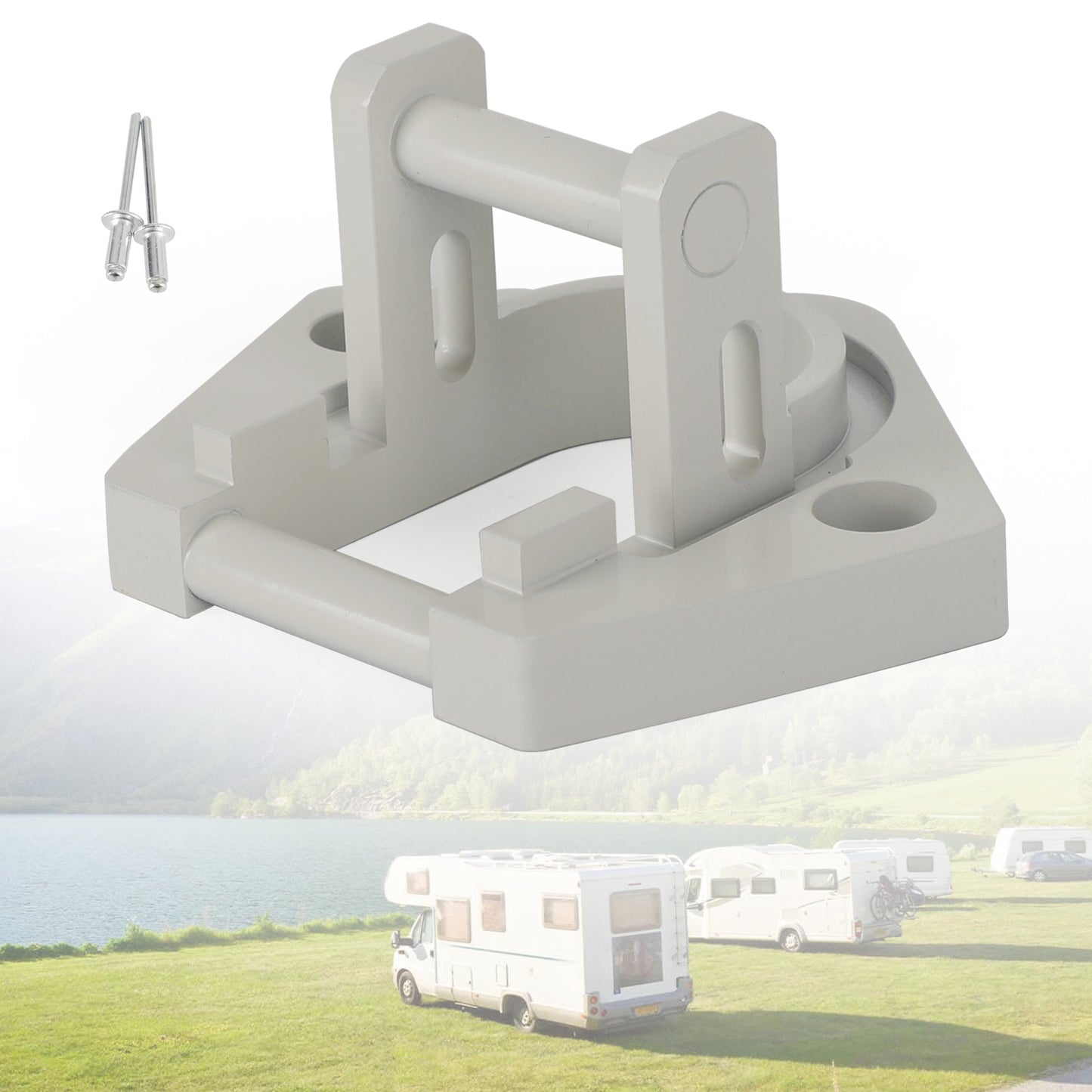 Sunchaser II Auvent Support inférieur Remplacement U Aluminium RV Auvent Matériel Générique