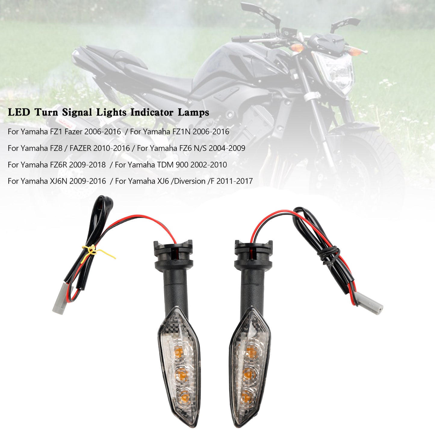 LED-Blinker-Anzeigelampen für Yamaha FZ1 N FZ8 FZ6 FZ-6R TDM900 XJ6