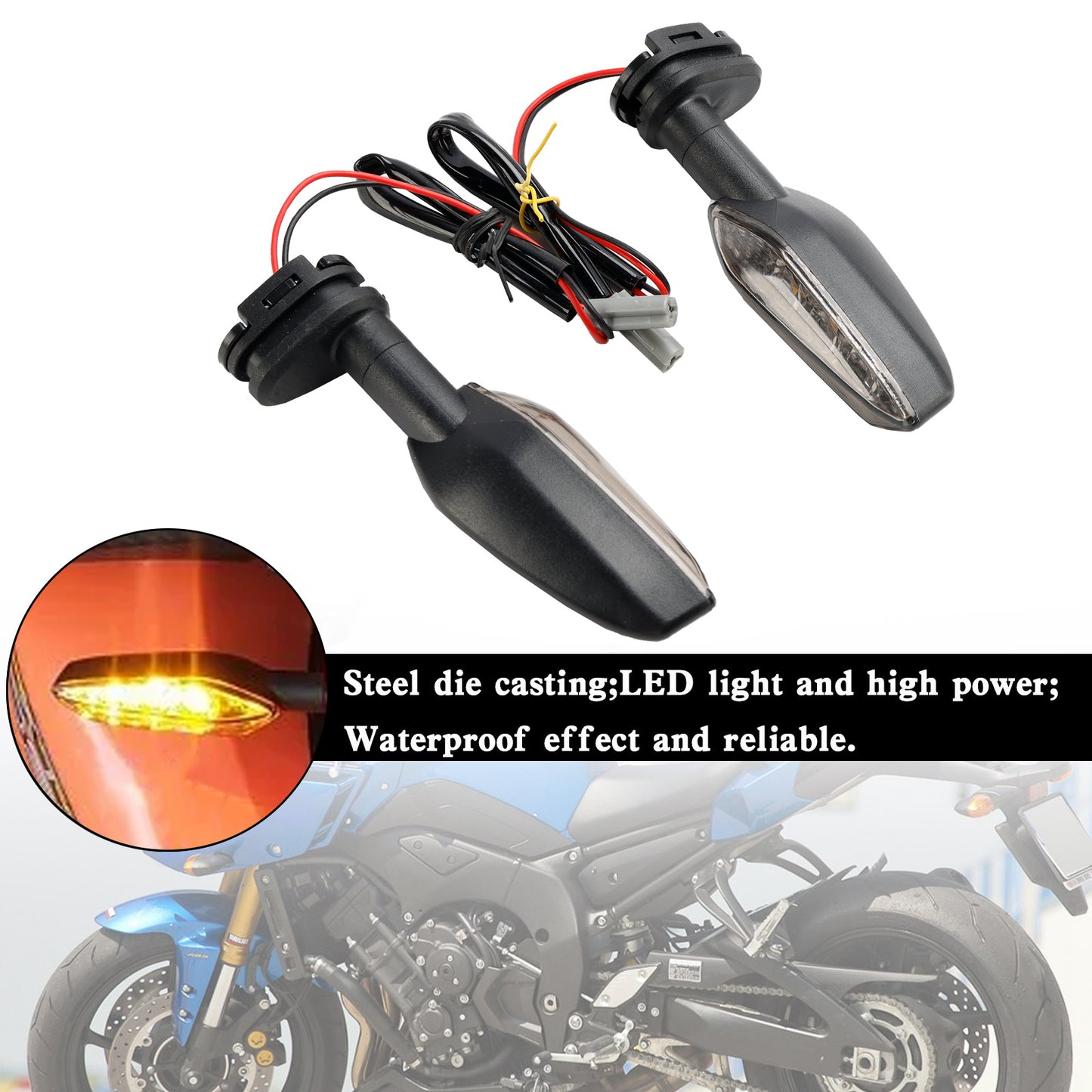 LED-Blinker-Anzeigelampen für Yamaha FZ1 N FZ8 FZ6 FZ-6R TDM900 XJ6