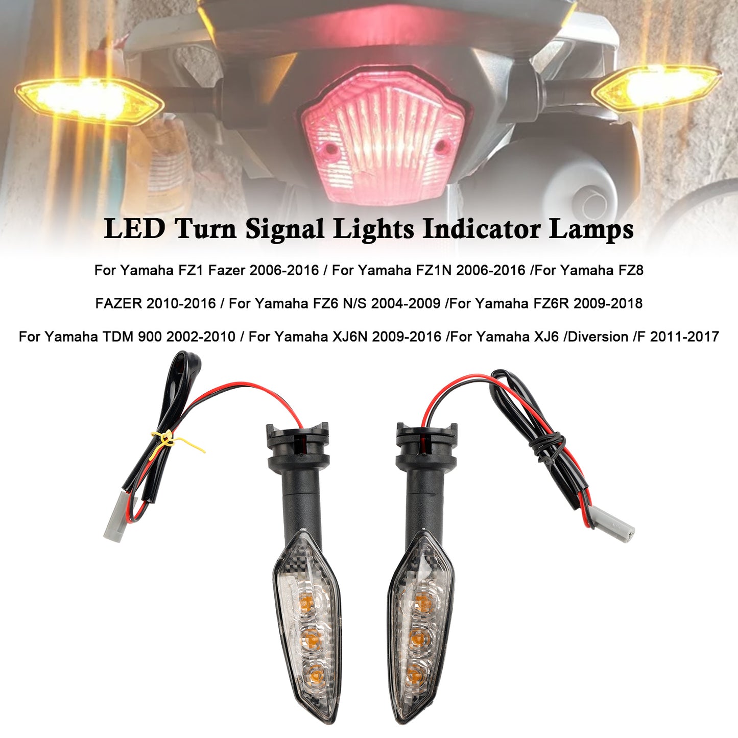 LED-Blinker-Anzeigelampen für Yamaha FZ1 N FZ8 FZ6 FZ-6R TDM900 XJ6