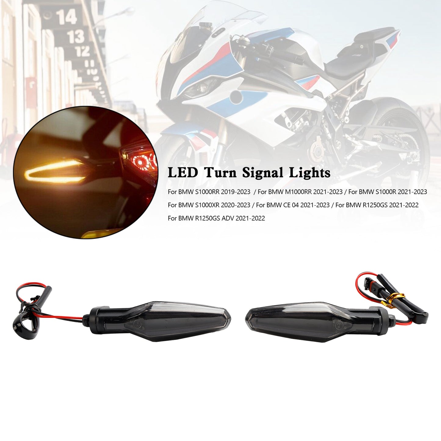 LED-Blinker für BMW S1000XR S1000R R1250GS ADV CE 04 2020-2023