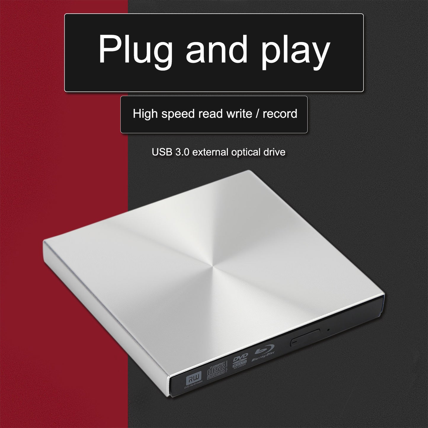 Lecteur Blu Ray USB 3.0 &amp; Type-C Graveur DVD Lecteur Combo BD Portable