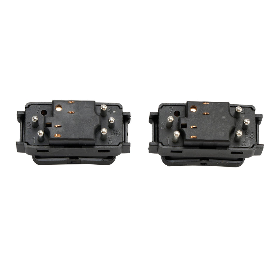2X Konsole Fensterheber Schalter Vorne Taste für Mercedes Benz W124 S126 W190