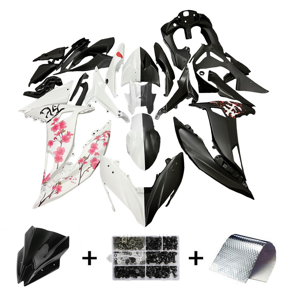 Injection Verkleidung Kit Karosserie Kunststoff ABS fit Für Kawasaki ER-6F Ninja650R 2017-2019