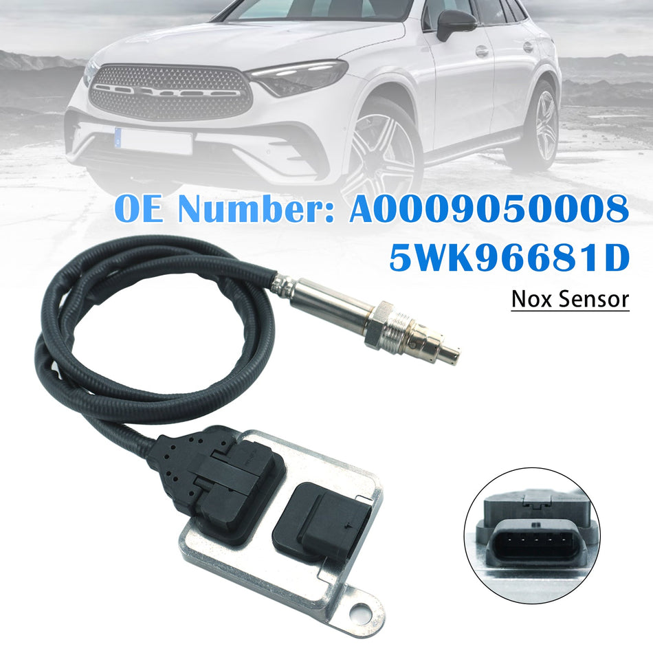 Stickoxidsensor A0009050008 5WK96681D für Mercedes C-Klasse, E-Klasse, GLC