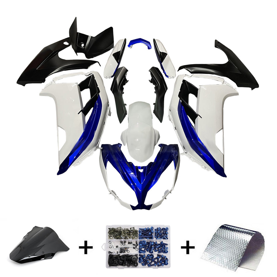 Injection Verkleidung Kit Karosserie Kunststoff ABS fit Für Kawasaki ER-6F Ninja650 2012-2016