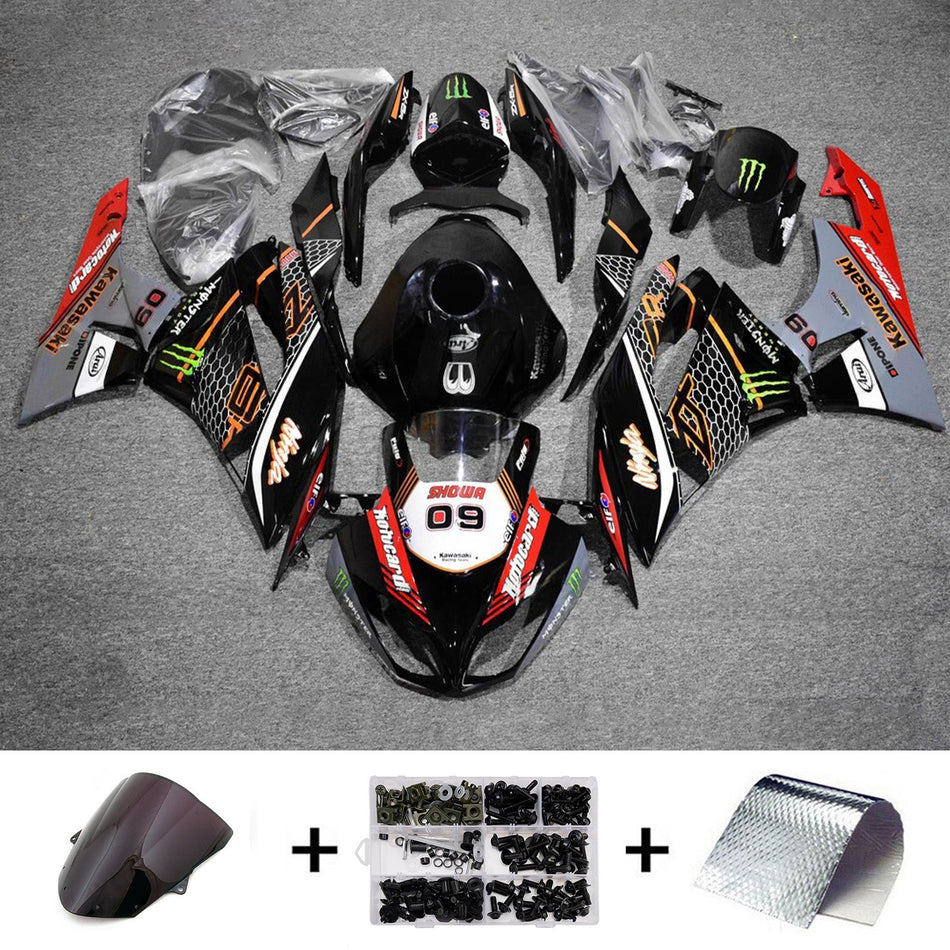Verkleidungssatz aus ABS-Kunststoff, passend für Kawasaki ZX6R 636 2009-2012