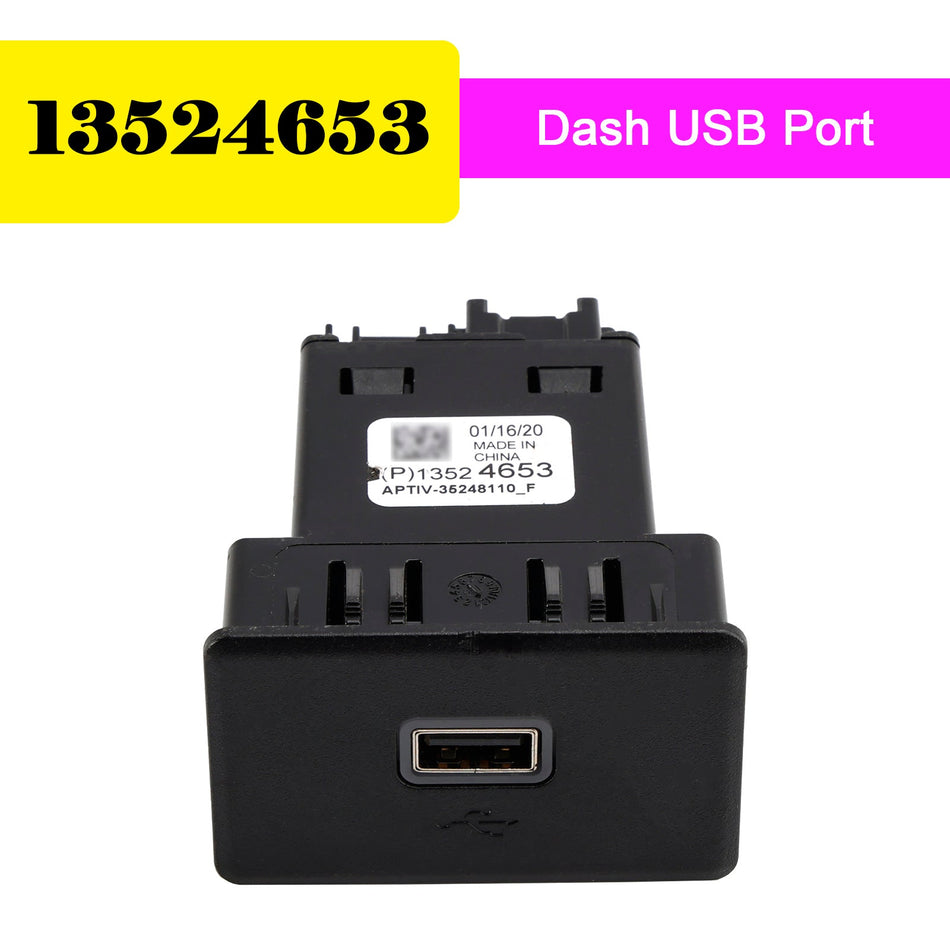 2019–2023 Chevy Silverado Sierra Dash USB-Anschluss Typ A 13524653