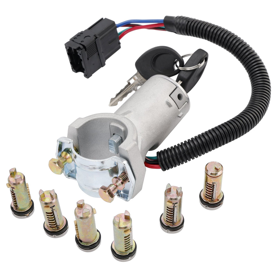 Zündschloss + 6x Schließzylinder + Schlüssel 2996075 für Iveco Daily 06-12