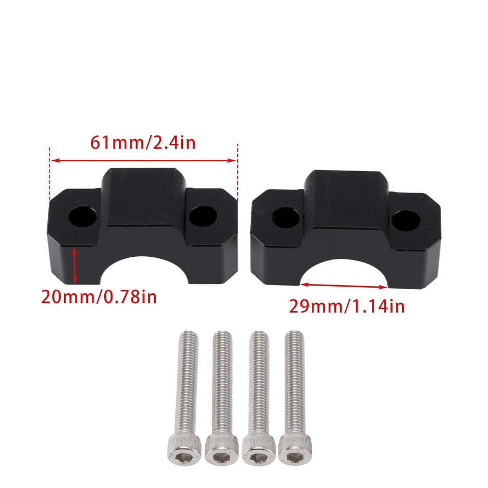 SPESSORI RIALZI RISER MANUBRIO FÜR HONDA CRF1100L AFRICA TWIN 2020-2025