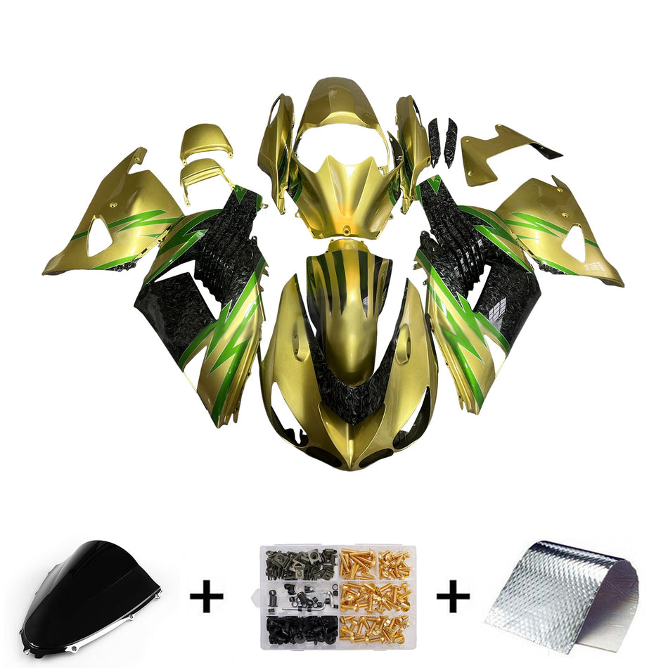Injection Verkleidung Kit Karosserie fit Für Kawasaki ZX14R ZZR1400 2006-2011