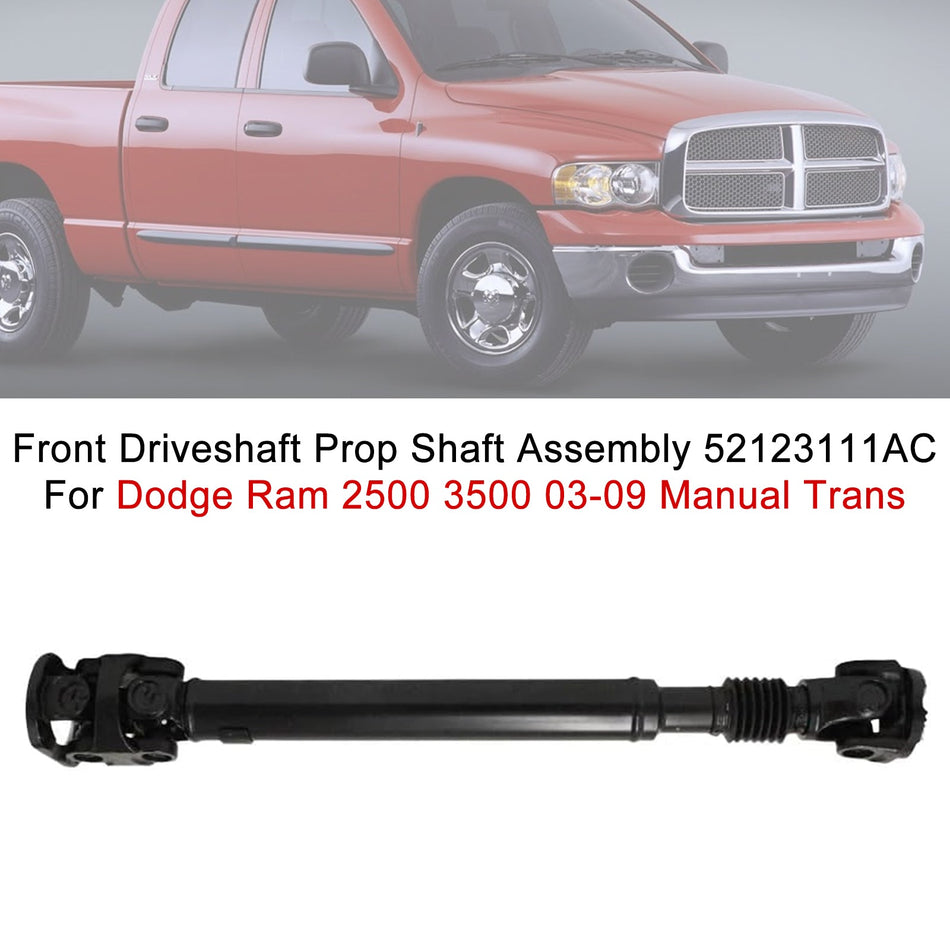 Vordere Antriebswelle (Kardanwelle) für Dodge Ram 2500/3500 (Baujahre 2003–2009) mit Schaltgetriebe