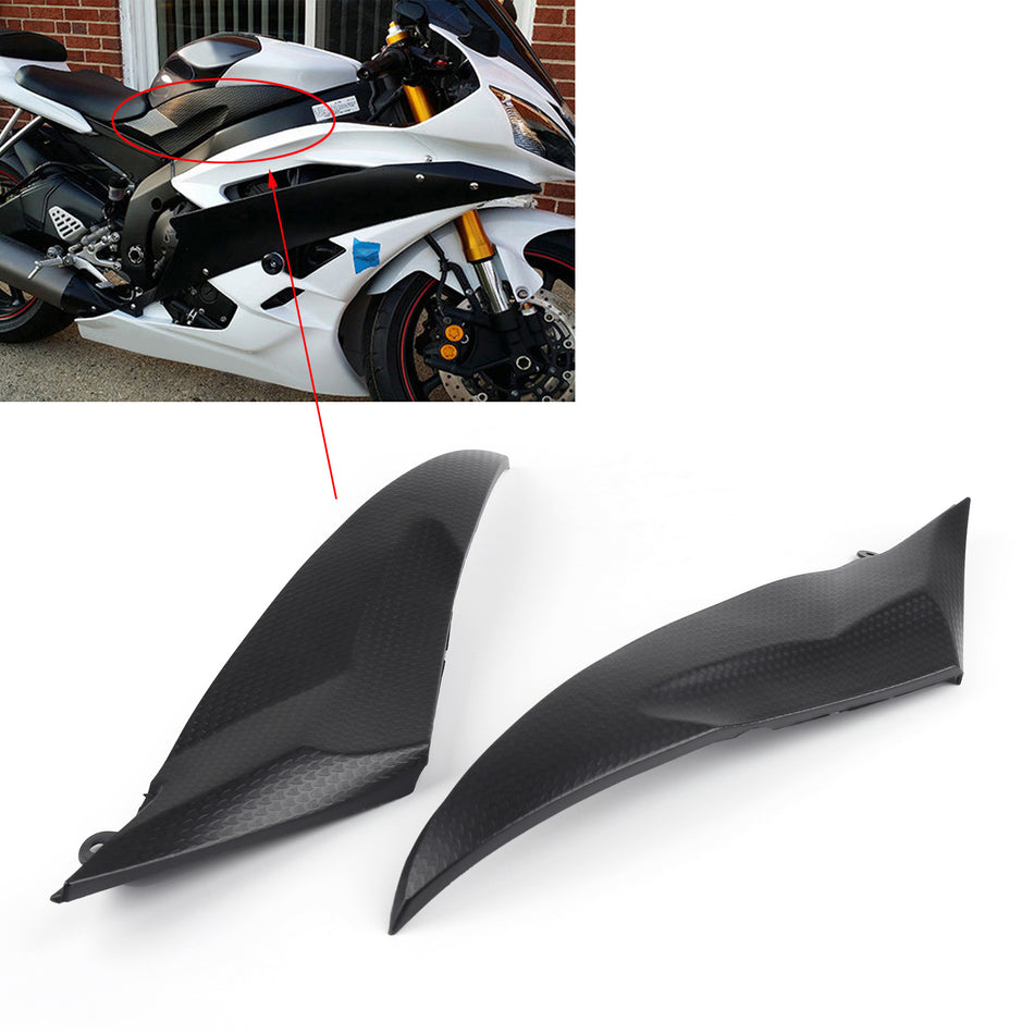 Tank Side Fairing Panel Gas Tank Cover For Yamaha 2006 2007 YZF R6 2006-2007