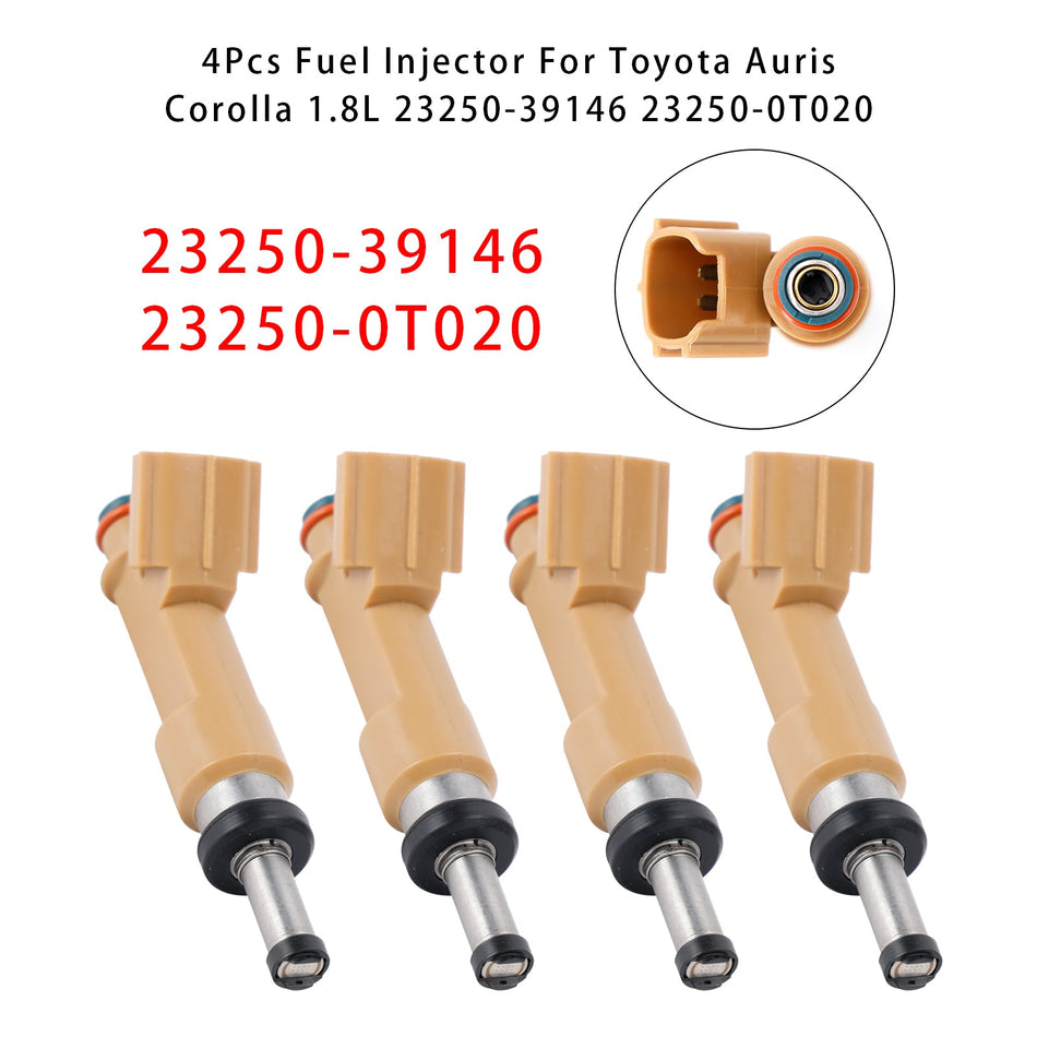 4 Stück Kraftstoffeinspritzdüsen für Toyota Auris Corolla 1.8L 23250-39146 23250-0T020